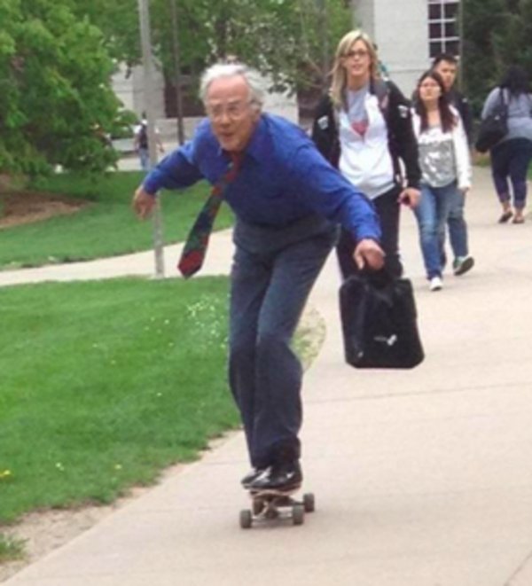 Skateboarding Professor Know Your Meme