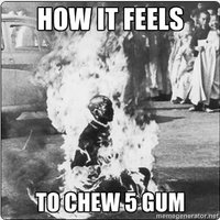 How It Feels To Chew 5 Gum