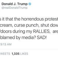 Donald Trump's "Sad" Tweets