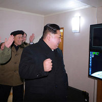 Kim Jong-un Watching Television