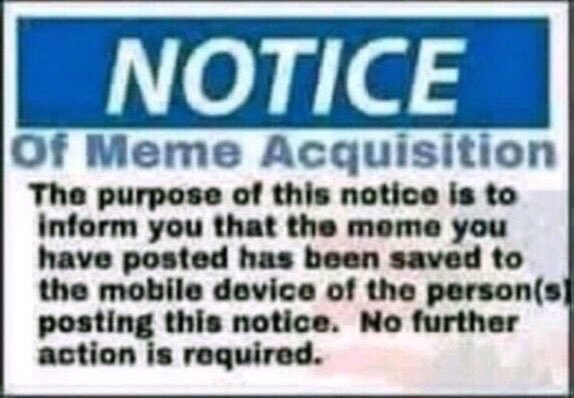 notice of meme acquisition know your meme DGushwUXkAAZtau notice of meme acquisition know your meme