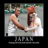 Japanese costumed food spitting scooter people?