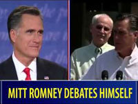 Mitt Romney Debates Himself