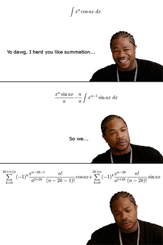 Xzibit's "Yo Dawg" Explained in Calculus