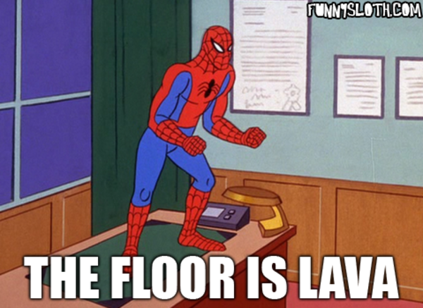 the floor is lava template meme the floor is lava 60 s spider man know your meme the floor is lava template meme the floor is lava 60 s spider man know your meme