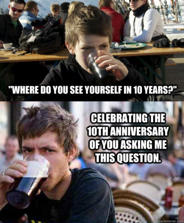 where do you see yourself 10 years from now