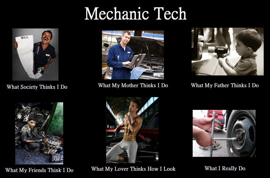 Mechanic Technician What People Think I Do / What I Really Do Know