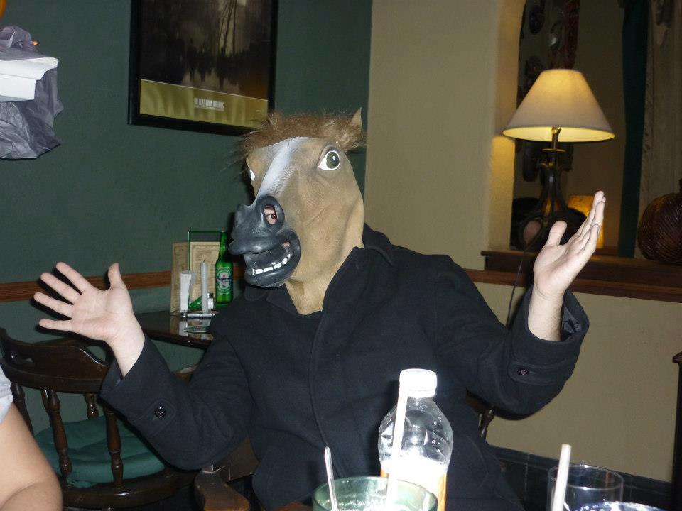 Horseman Mexico I DONT GIVE A FUCK Horse Head Mask Know Your Meme