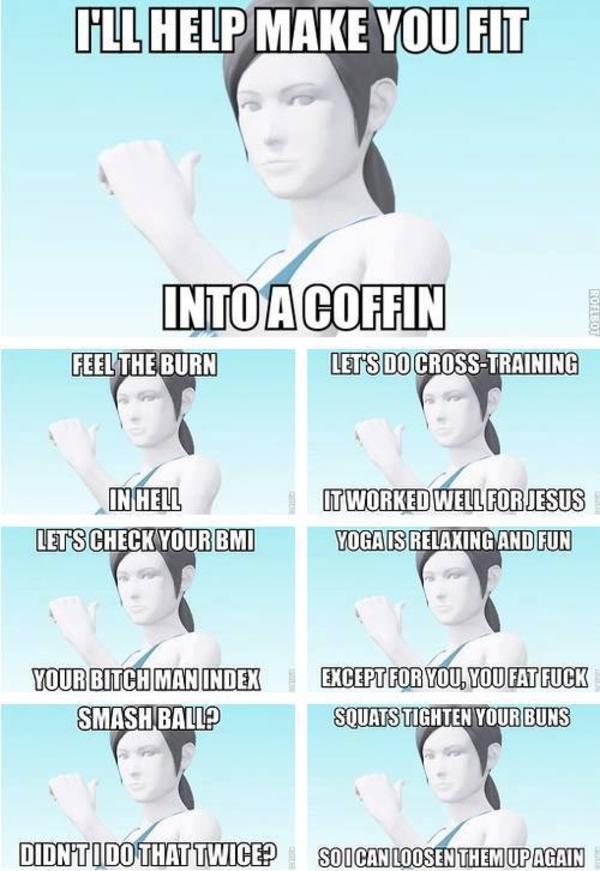 Evil Trainer Wii Fit Trainer Know Your Meme