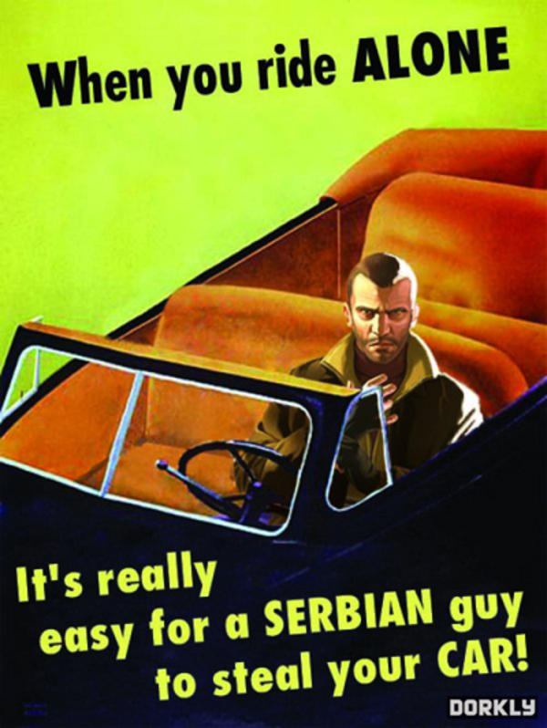 That's a nice car you have there. Be a shame if I wanted it. When You