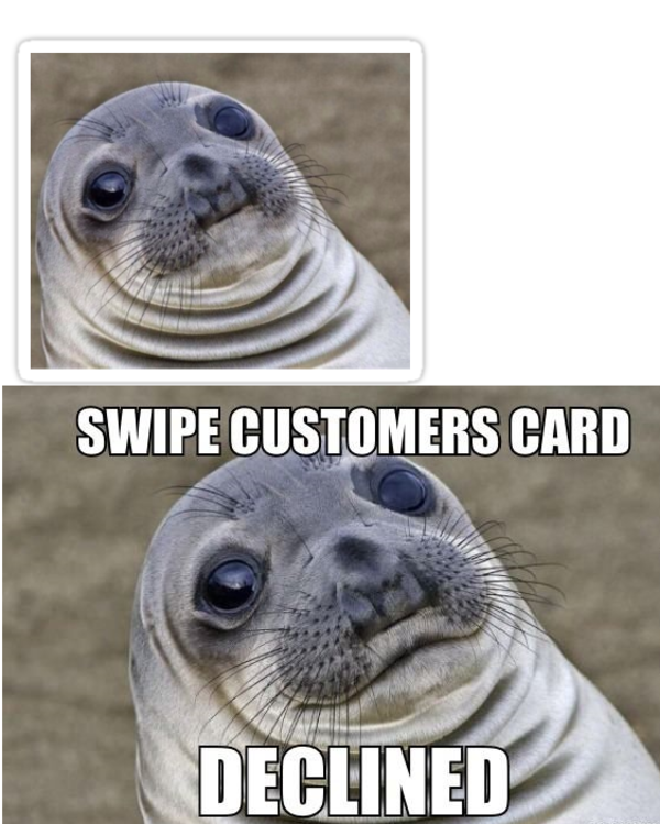 There are 2 versions of this meme. Look at its mouth. | Awkward Moment