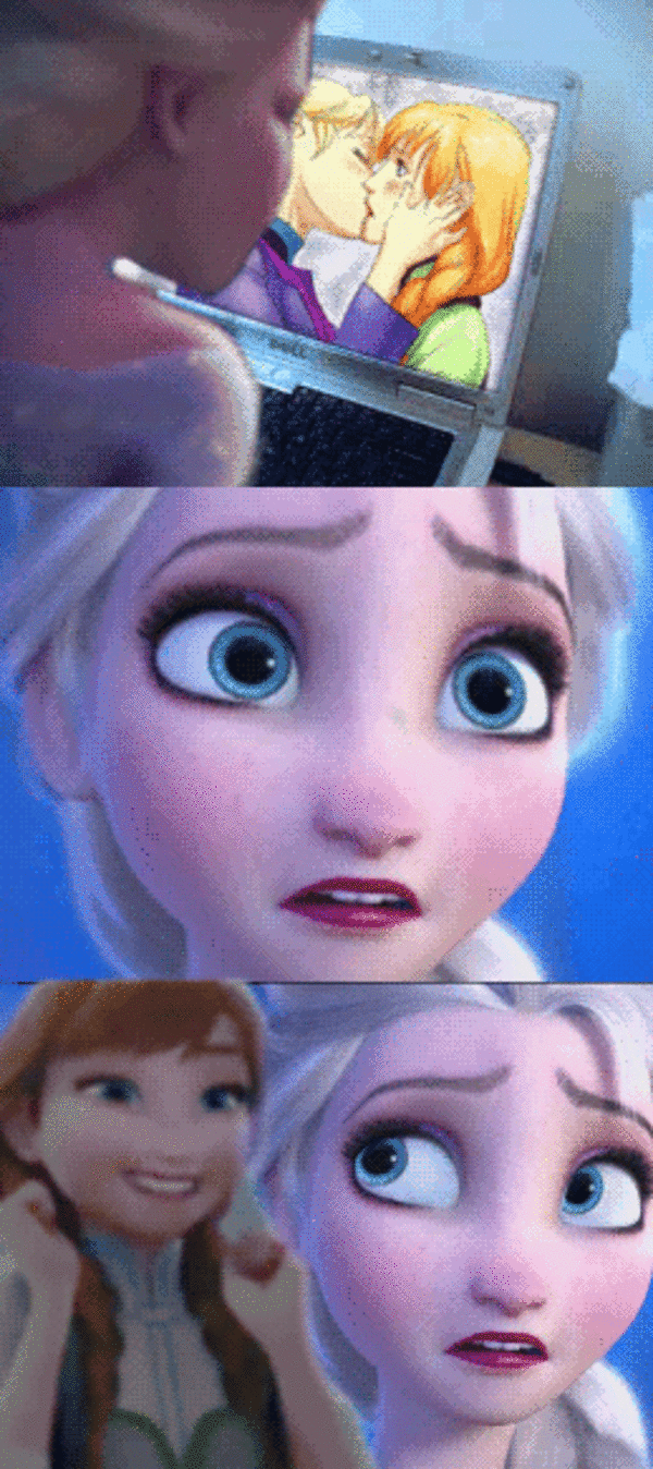 Anna's reaction intensifies Frozen Know Your Meme