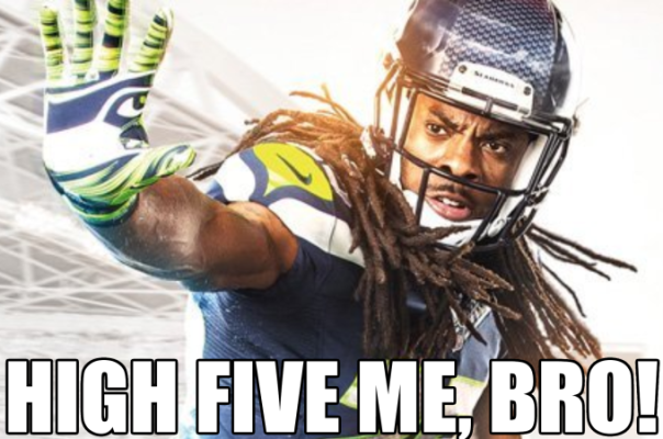 richard sherman wants a high five reaction images know your meme b66 richard sherman wants a high five reaction images know your meme