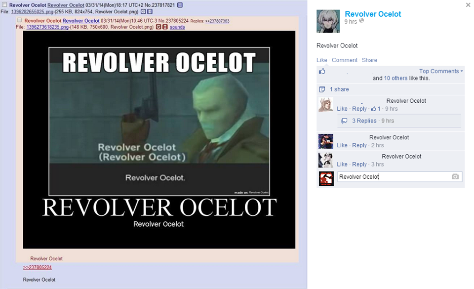 Revolver Ocelot Posting Revolver Ocelot Know Your Meme