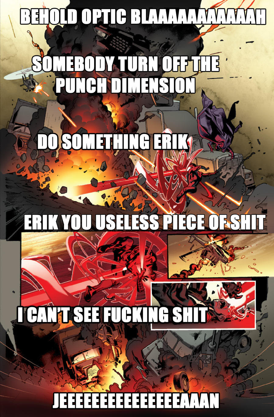 Can you please explain Cyclops optic blast? (ITT learn about the Punch