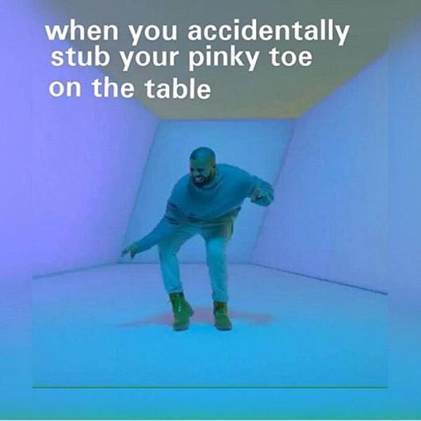 stubbed toe hotline bling know your meme 6d8 stubbed toe hotline bling know your meme,Hotline Meme
