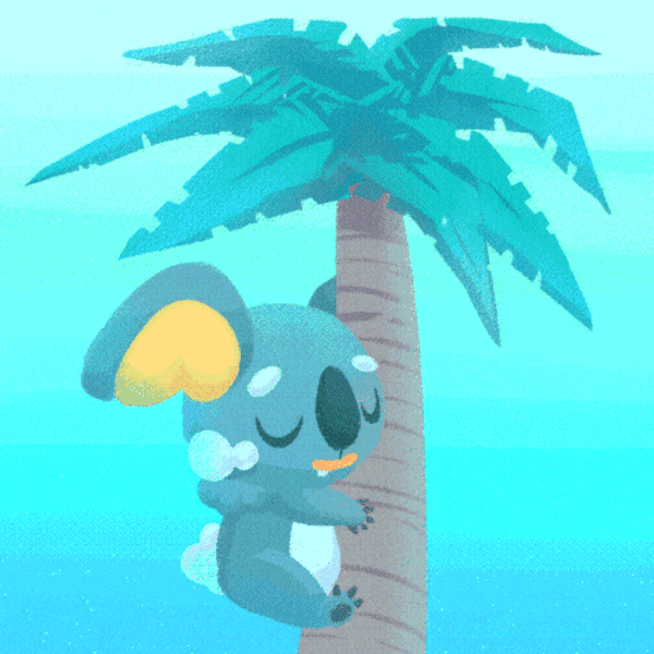 Nekkoala Sleeping on a Palm Tree Pokémon Know Your Meme