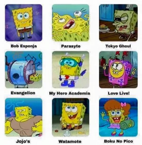 This Is The Greatest Anime Of All Time SpongeBob Comparison Charts this-is-the-greatest-anime-of-all-time-spongebob-comparison-charts