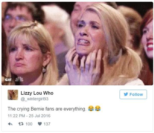 crying bernie sanders supporters know your meme c78 crying bernie sanders supporters know your meme,Hillary Supporters Crying Meme