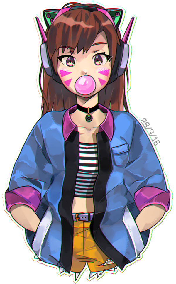 Bubblegum D Va Overwatch Know Your Meme