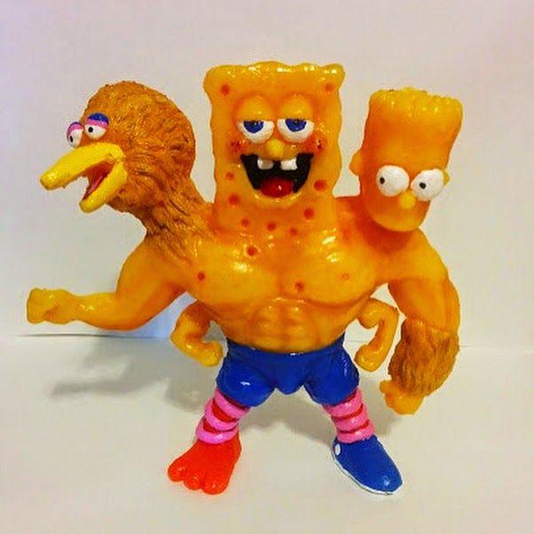 Big bird, spongebob, bart hybrid Bootleg / Knock Off Know Your Meme