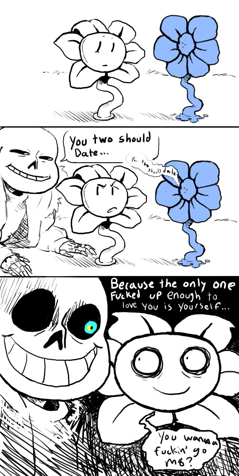 What Sans thinks about Flowey Undertale Know Your Meme