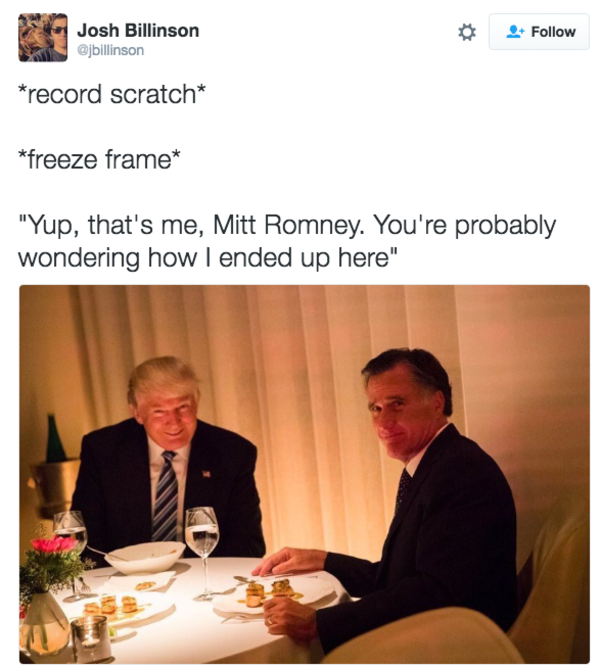 trump romney dinner photo know your meme b1f trump romney dinner photo know your meme