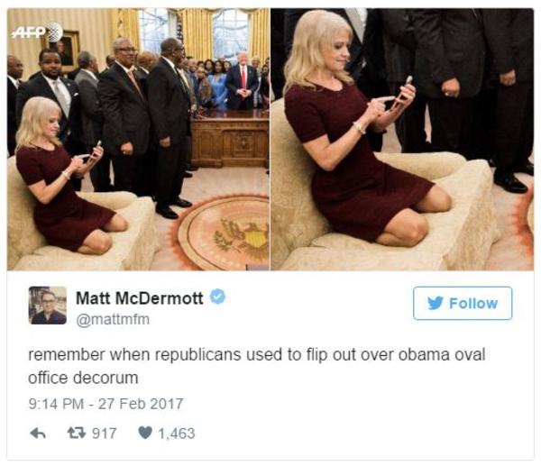 kellyanne conway's oval office couch photo know your meme 5e4 kellyanne conway's oval office couch photo know your meme
