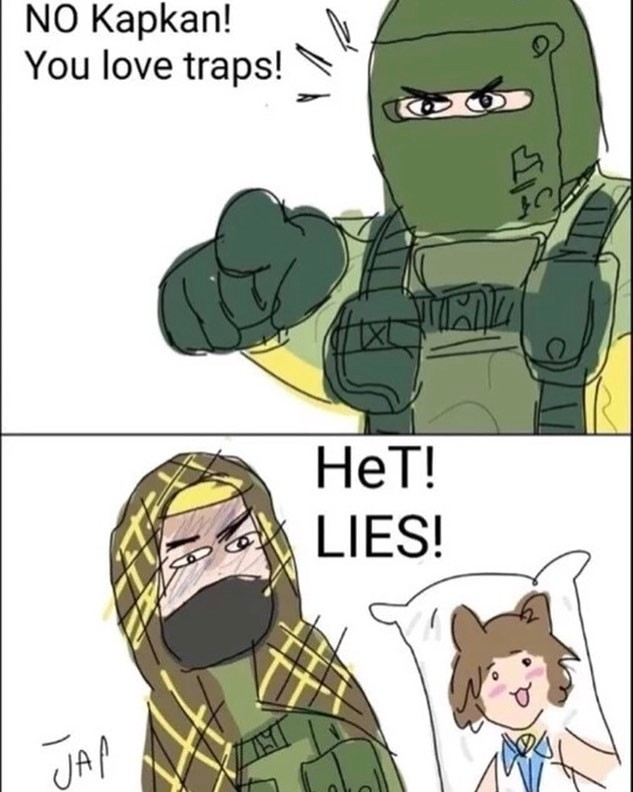 Kapkan loves traps Rainbow Six Siege Know Your Meme
