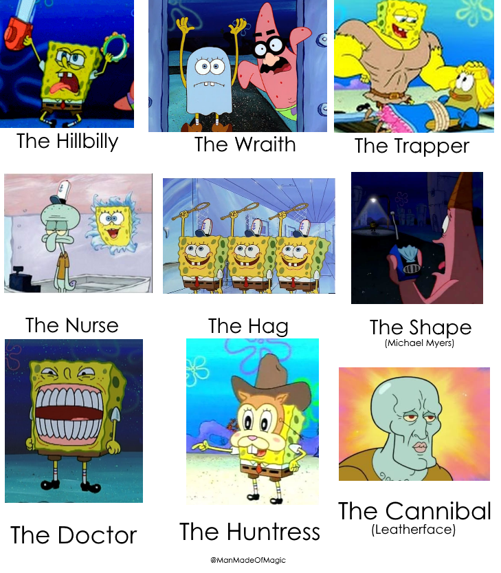 Dead By Spongelight: The Killers | SpongeBob Comparison ...