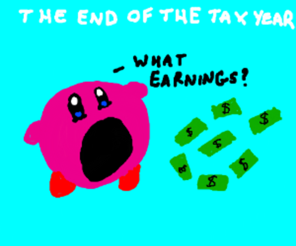What Earnings? Kirby Does His Taxes Know Your Meme
