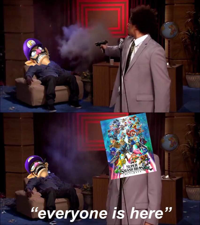 Smash Bros Everyone Is Here Meme