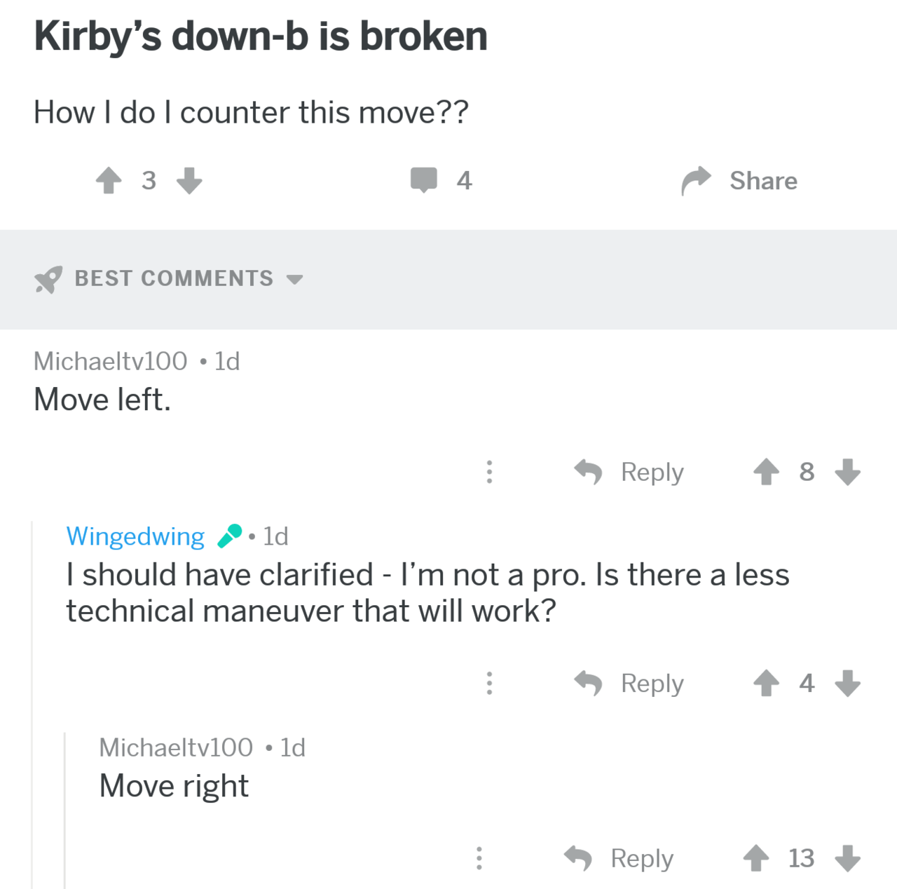 How to deal with Kirby's downb Super Smash Brothers Know Your Meme