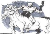 Robocop On A Unicorn