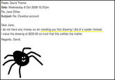 Paying Bills with Spider Drawings (Seven-Legged Spider)
