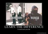 Learn/Know the difference, it could save your life