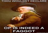 OP is a Faggot