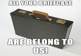 All Your Base Are Belong to Us