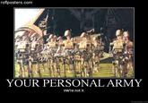 X is Not Your Personal Army