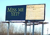 Miss Me Yet?