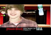 Justin Bieber Gets Hit By A Water Bottle
