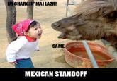 Girl Yelling at Yak