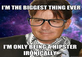 Hipster Charlie Sheen