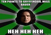 10 Points from/for Gryffindor