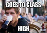 Lazy College Senior