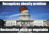 Pizza is a Vegetable