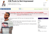 CM Punk Is Not Impressed