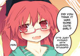 Glasses Sayaka / Too bad, it was just me!