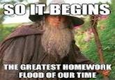 So it begins/Foreboding Gandalf