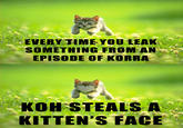 Every time you masturbate, God kills a kitten